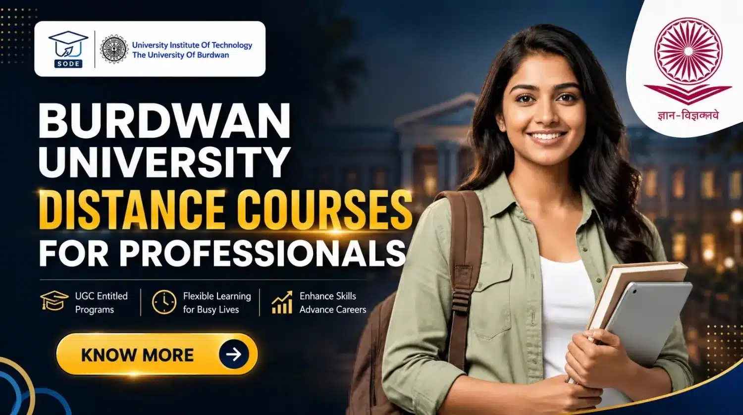 Burdwan University Distance Courses for Working Professionals